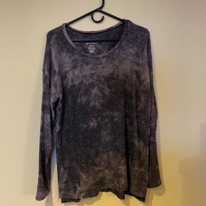 Soft & Sexy Plush Long Sleeve Purple Shirt